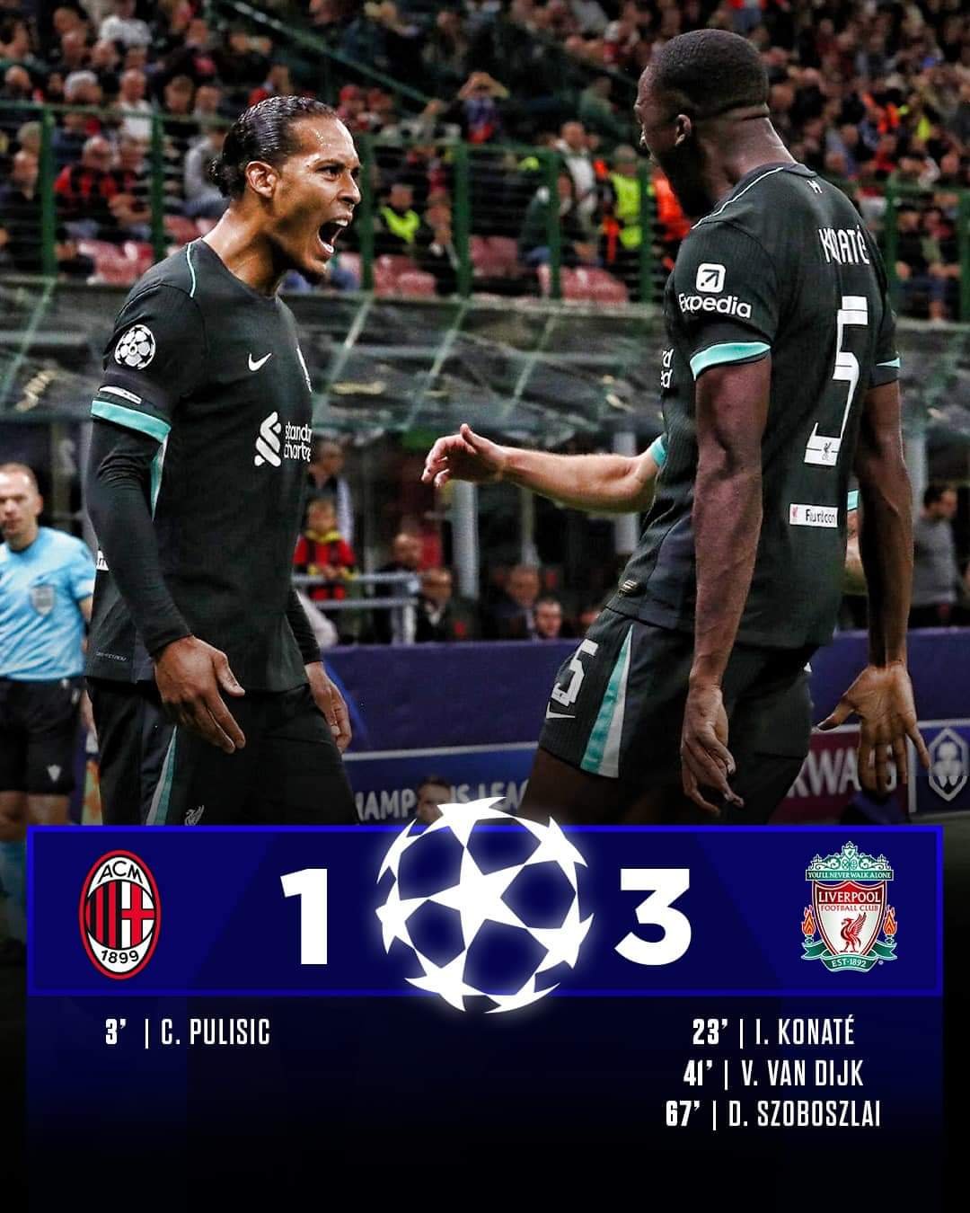 Ac Milan 1-3 Liverpool